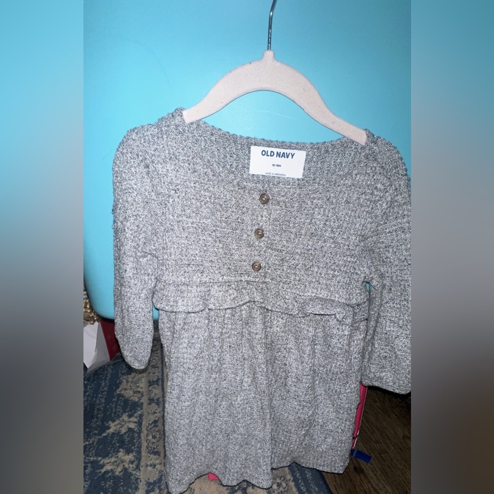 Old Navy Heather Gray Knit Dress